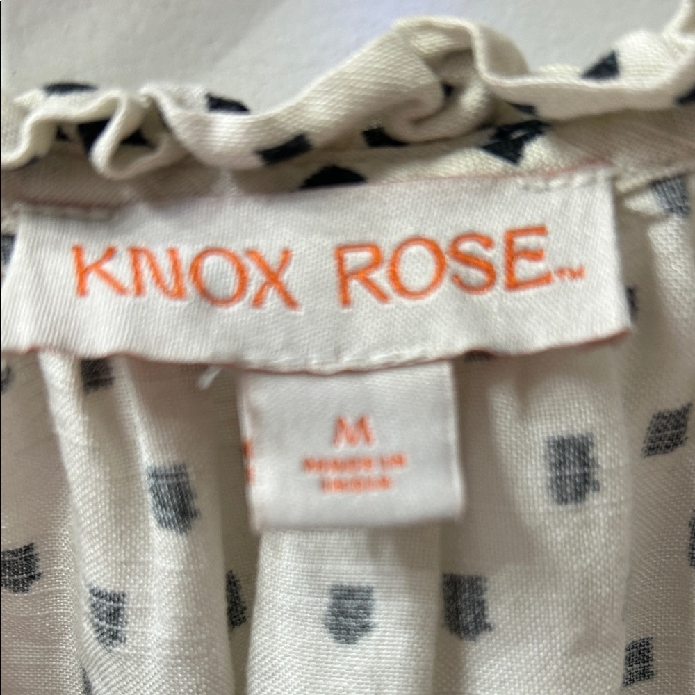 Knox Rose Black,Green, white polka dot dress. Super cute - Picture 4 of 6